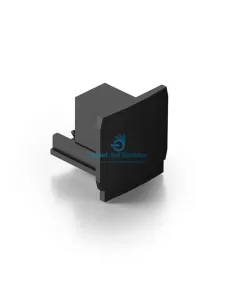 Wiva 41900110 Tapa de cierre para carril negro